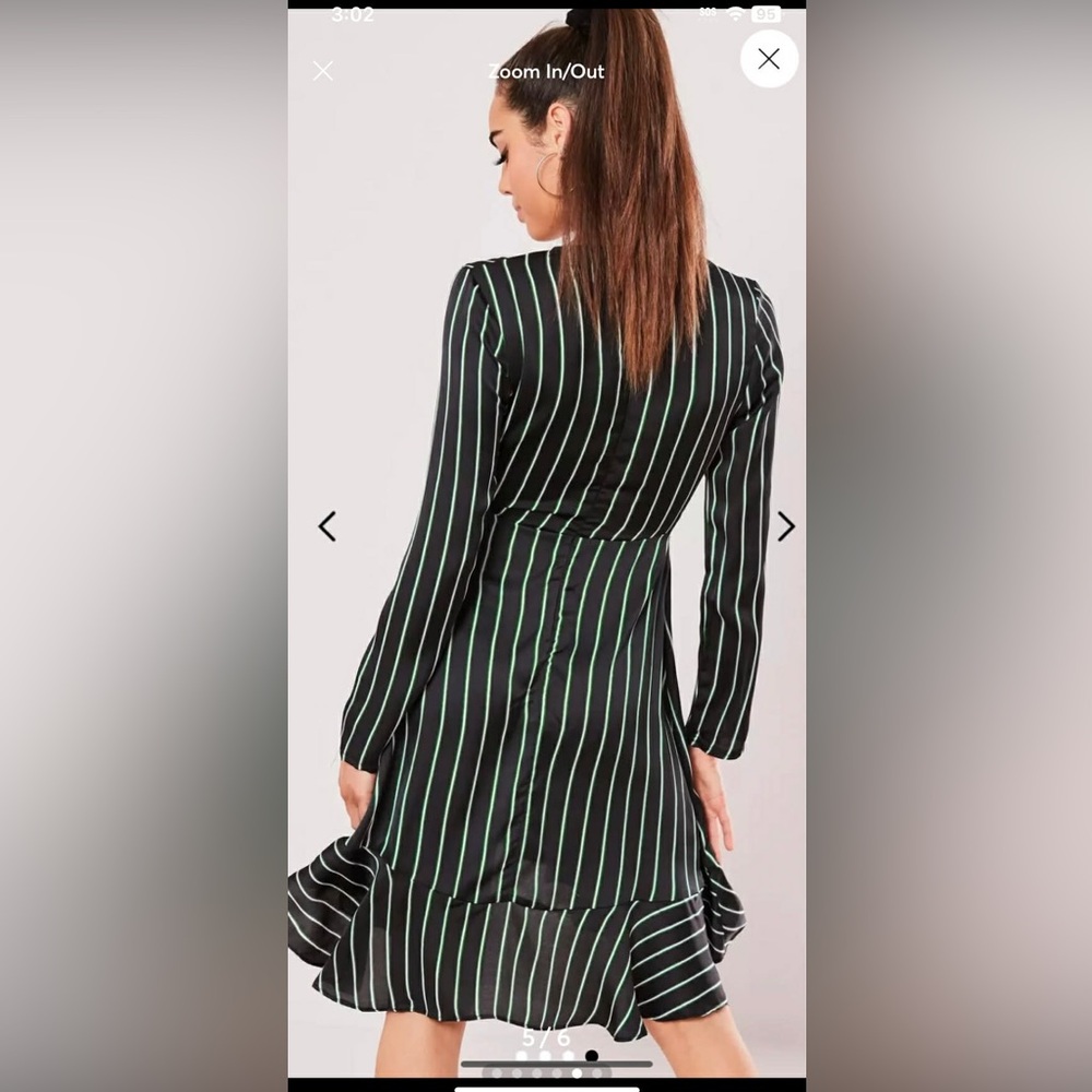 Missguided. Black and White Long Sleeve Dresses - Picture 4 of 6